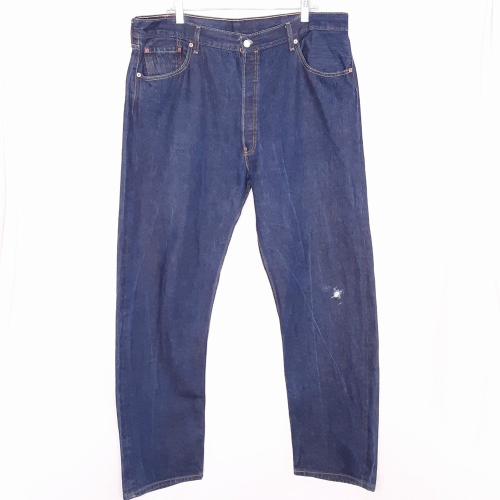 💎Levi's 501 Original Mens Button Fly Jeans Size 42x36 Regular Straight Leg